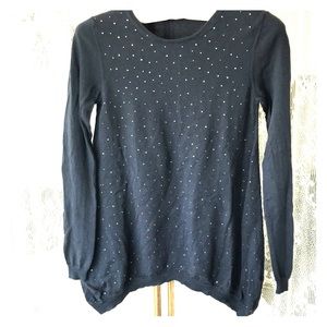 navy sweater twinkle crystals